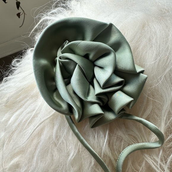 WeWoreWhat Strapless Silky Maxi Dress in Sage - Picture 6 of 11